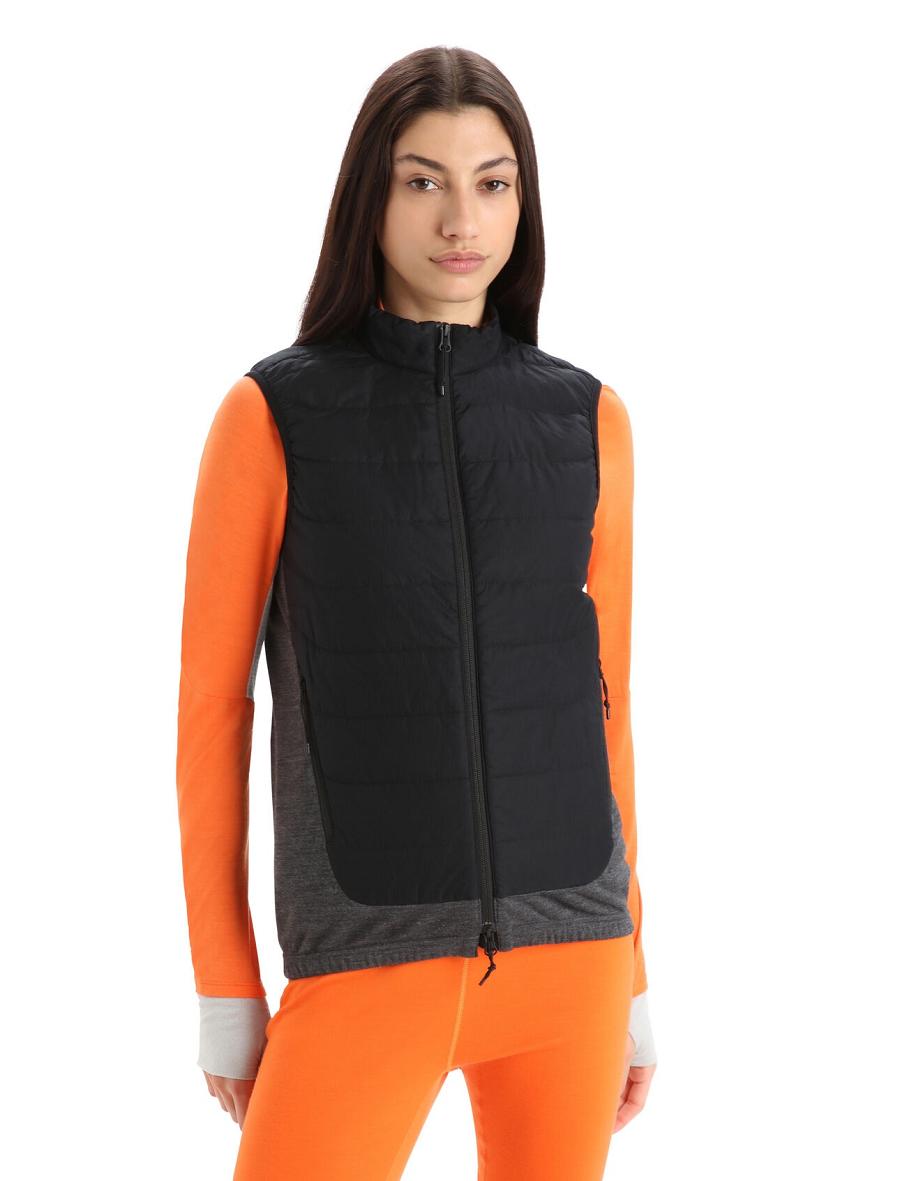 Gilet Icebreaker MerinoLoft™ Femme Noir | FR 1557LISH